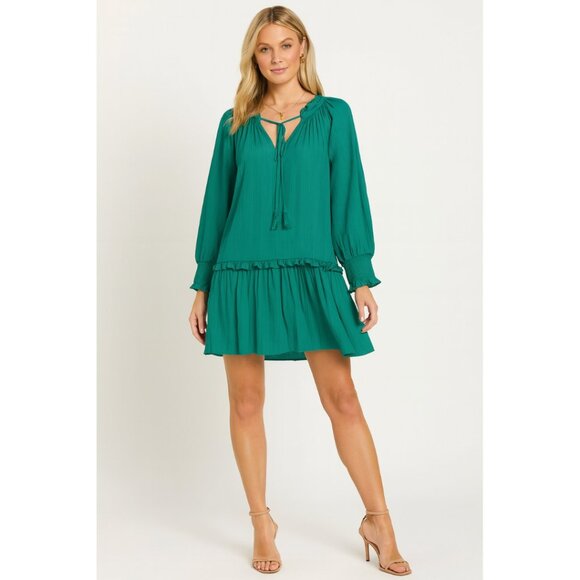 Anthropologie Giulia Tunic Dress Small Green NWT - Picture 1 of 7